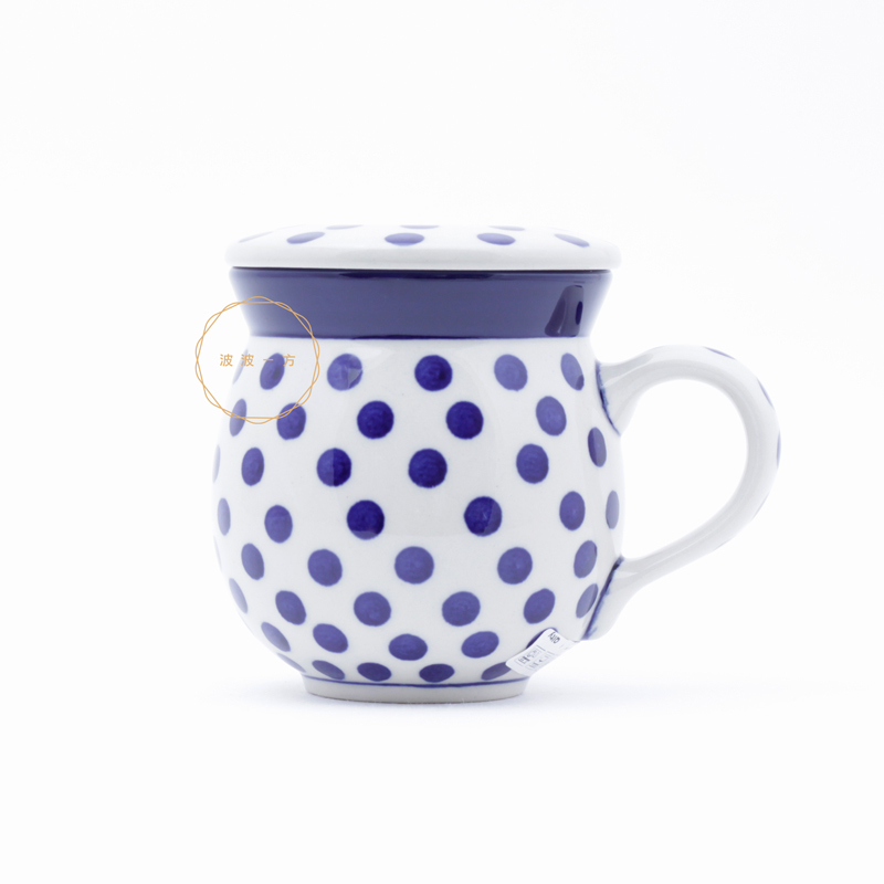 有蓋-胖胖杯 中 350ml -點點點