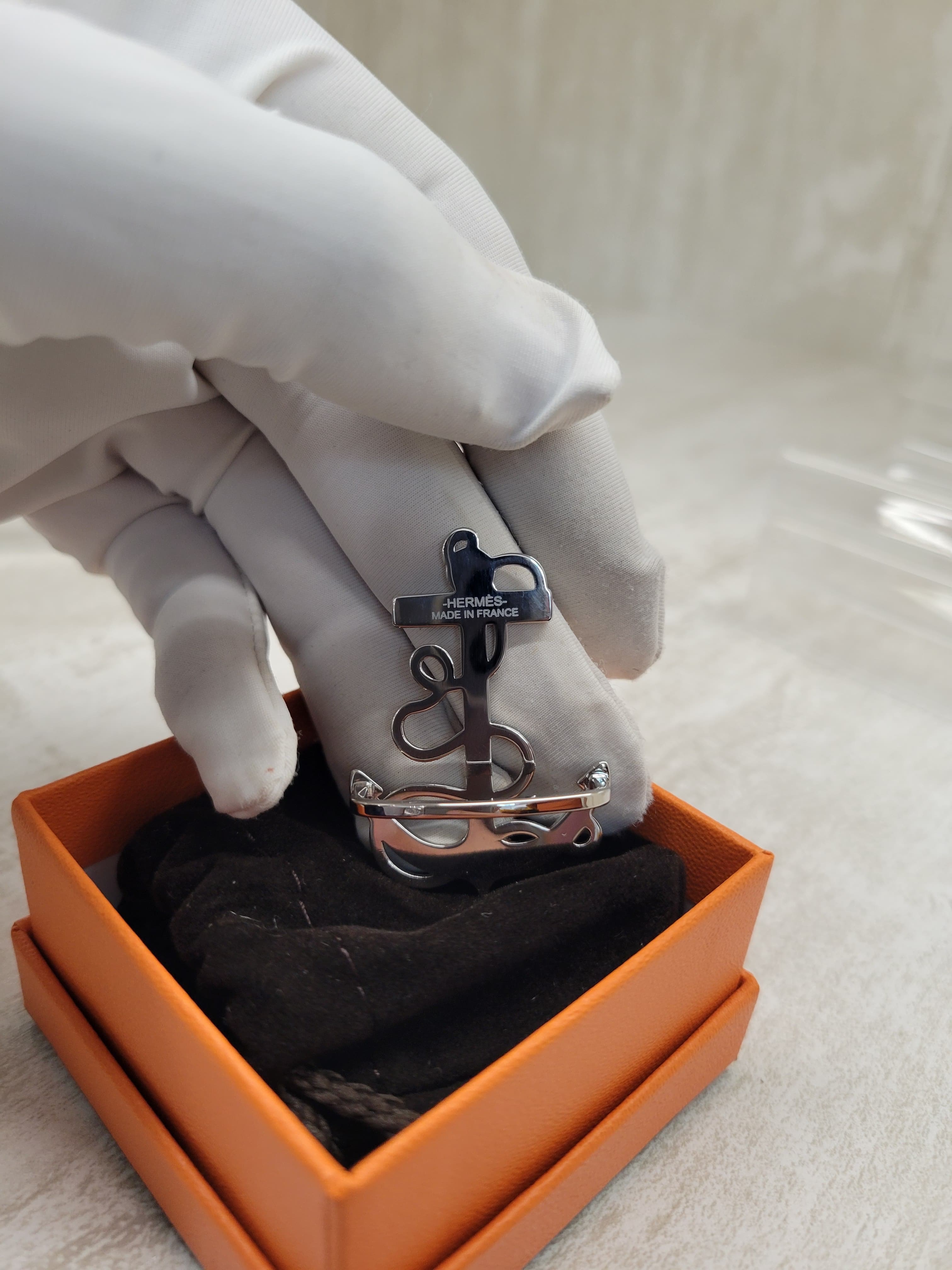 Hermes Aqcre Marine scarf 70 ring