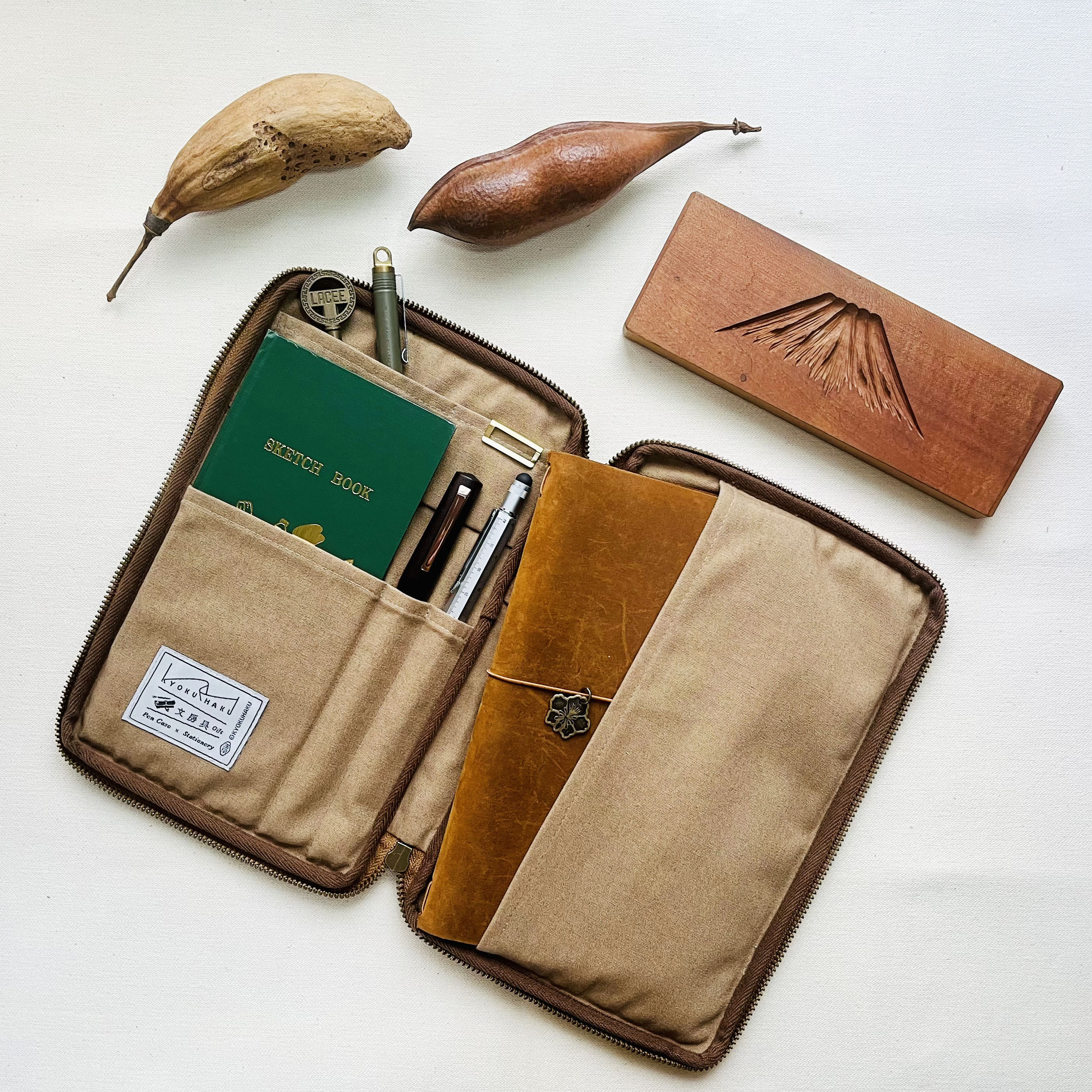 Kyokuhaku 手帳書套-牛仔