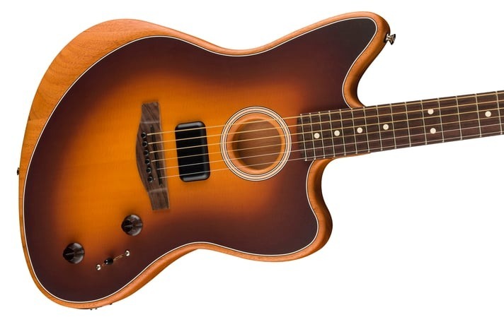 Fender Fender Acoustasonic Player Jazzmaster 電木吉他 夕陽漸層 第 3 張圖片｜三峽吉他 / Bass