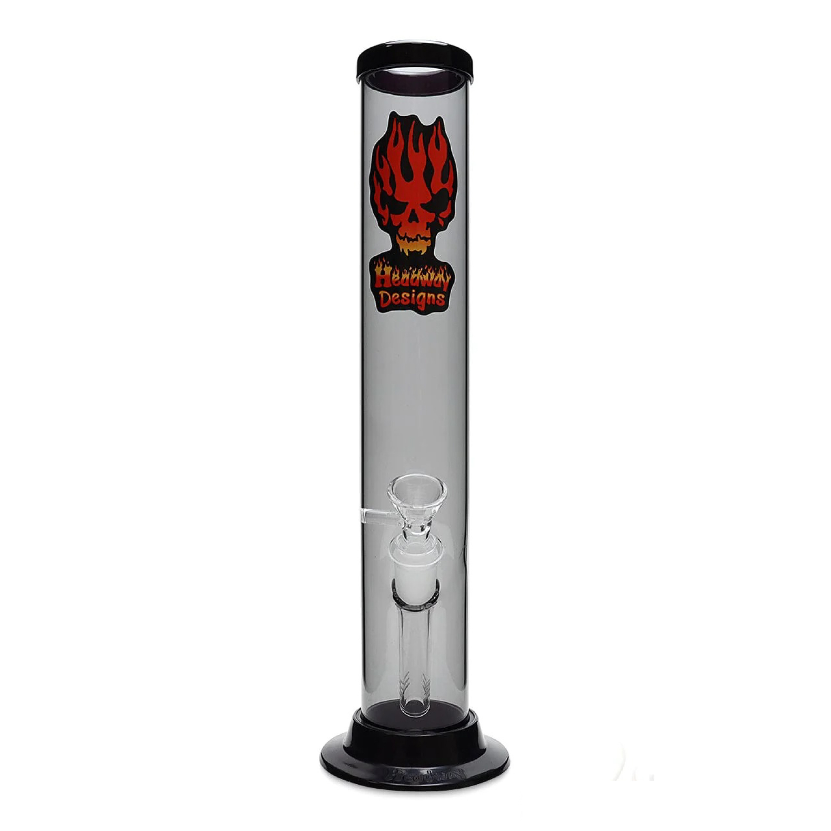 HEADWAY 12" GLASS ON GLASS STRAIGHT ACRYLIC BONG