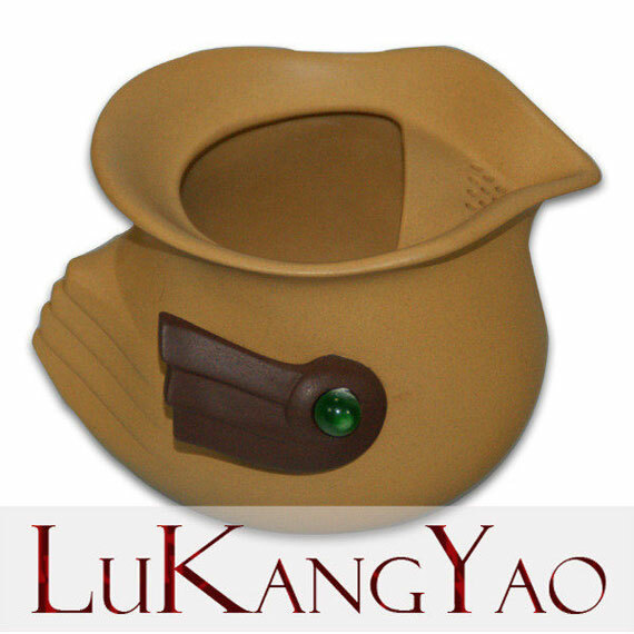 鹿港窯禮品館│紫砂陶-意象茶具組【黑面琵鷺】 禮盒