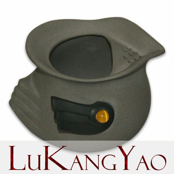 鹿港窯禮品館│紫砂陶-意象茶具組【黑面琵鷺】 禮盒