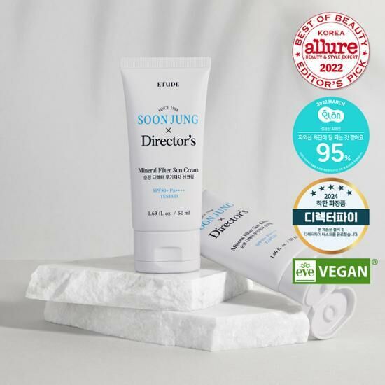 Etude Soon Jung x Director's MIneral Filter Sun Cream SPF50+ PA++++ 50ml [Olive Young Double Planning Set]