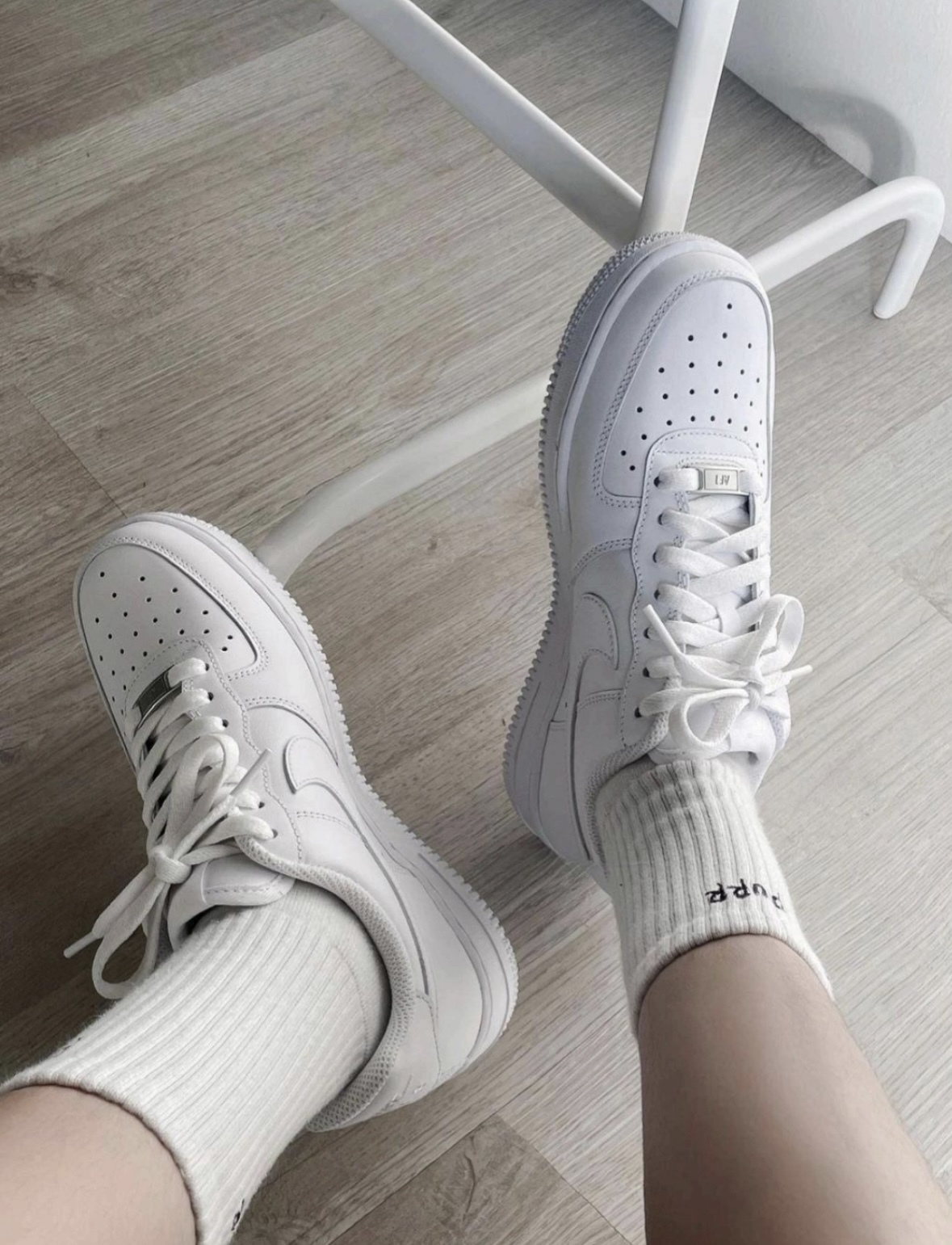 零碼現貨出清24/25公分 Nike Air Force 1 全白 皮革 女款 DD8959-100/現貨