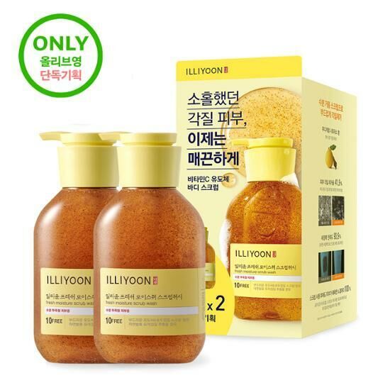 ILLIYOON Fresh Moisture Scrub Wash 400ml [Olive Young Double Planning Set]
