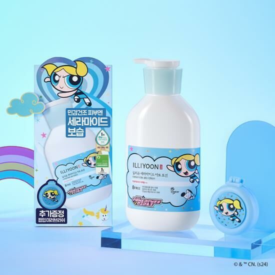ILLIYOON x The Powerpuff Girls Ceramide Ato Lotion 600ml [Olive Young Planning Set]