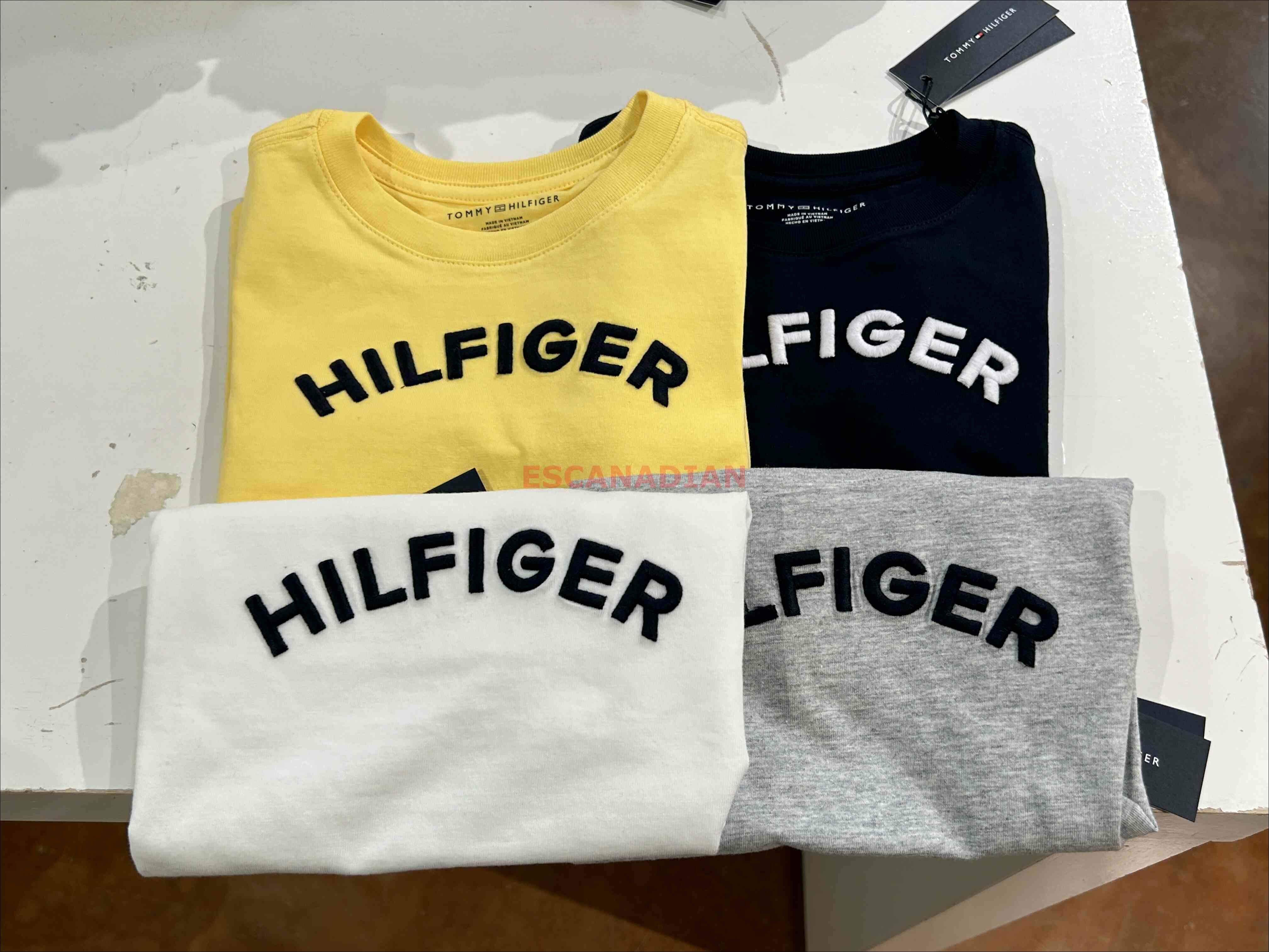 TOMMY 男大童 立體 電繡字樣 短TEE (4色)