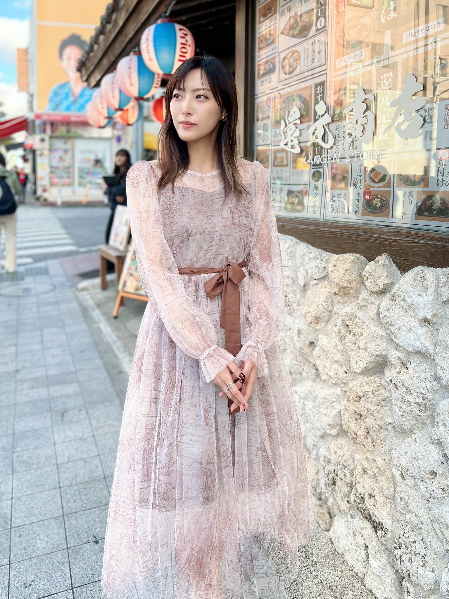 OP#5798 🤍手繪雪紡裙