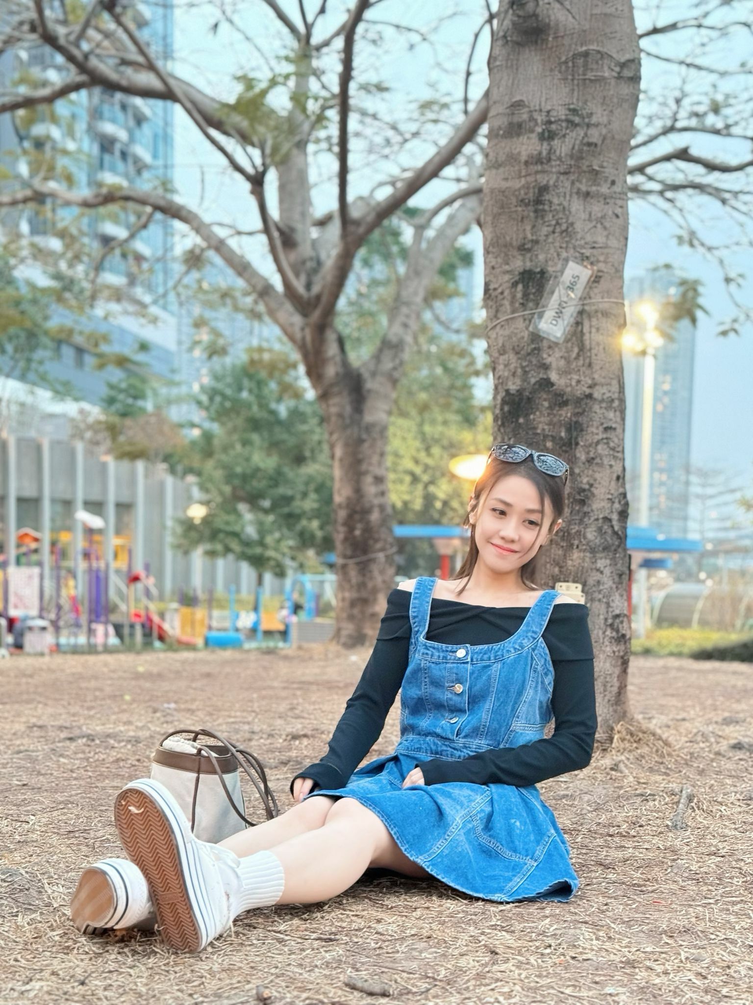 OP#5809 🤍兜兜牛仔裙