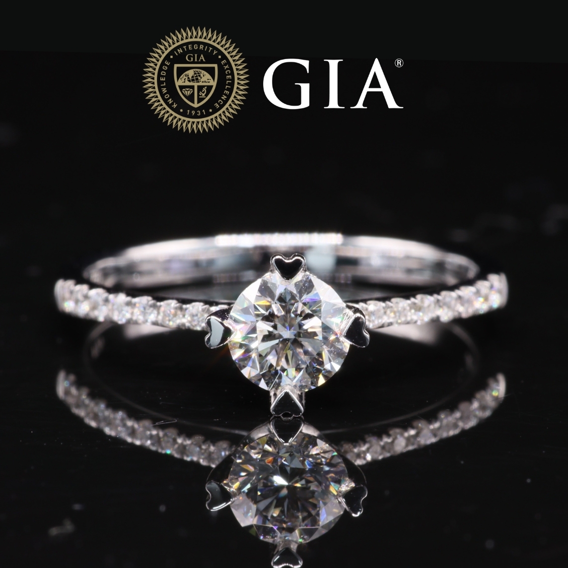 18K White Gold 0.50ct Diamond Ring