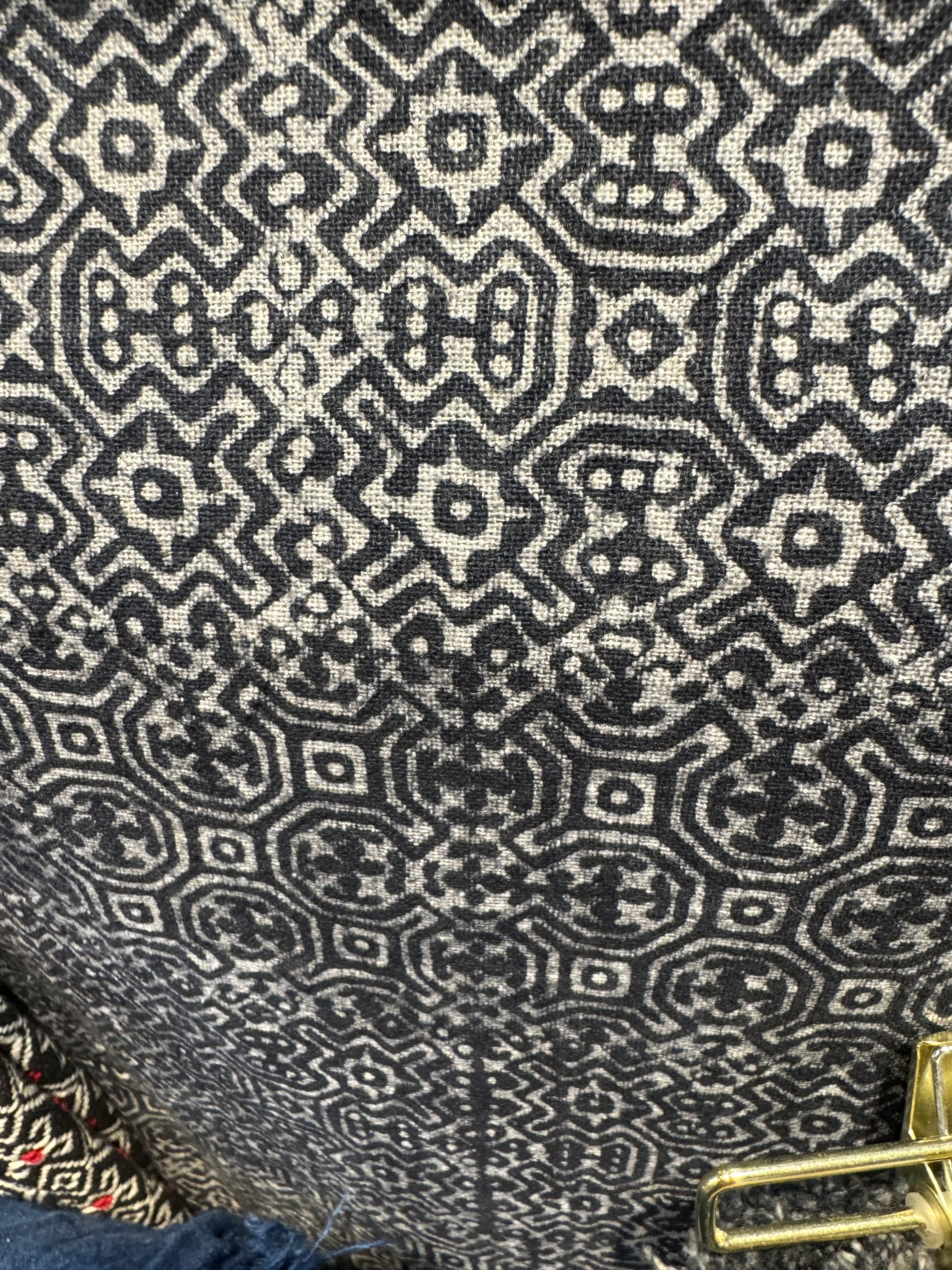 No.11老花布深藍色寬幅60cm