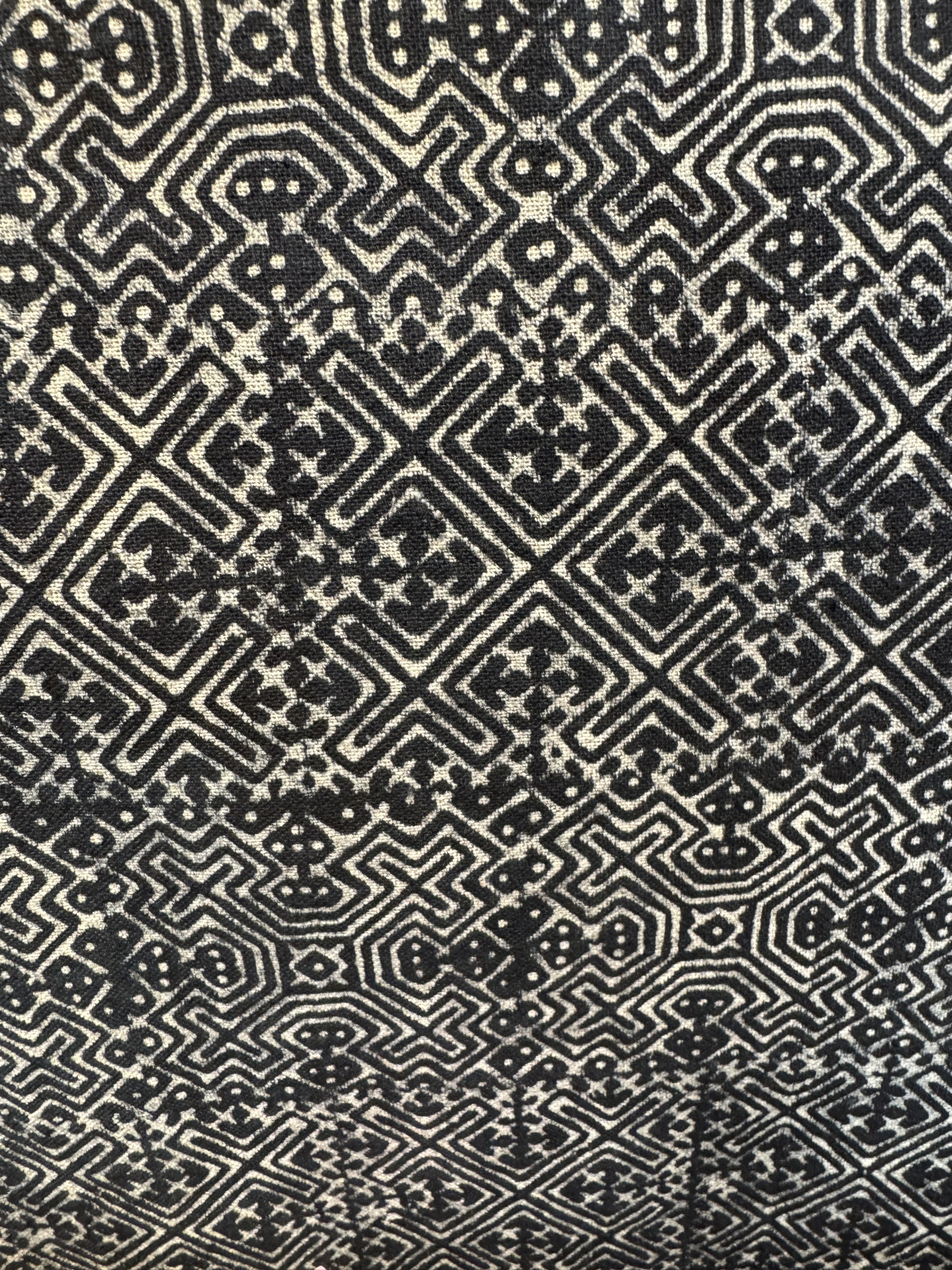 No.10深藍色老花布寬幅62cm