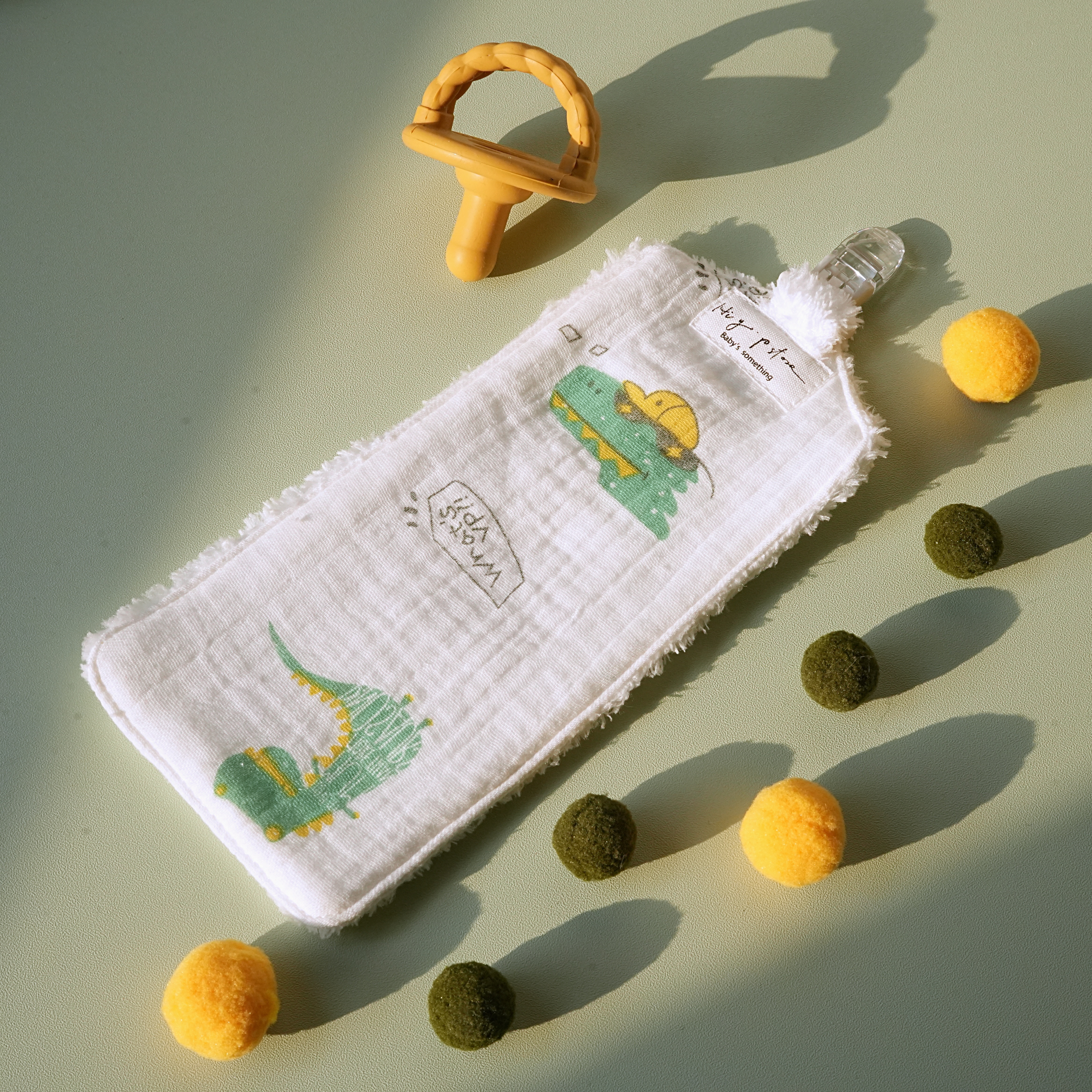 Hi Y.P store-手作手帕夾-roar恐龍