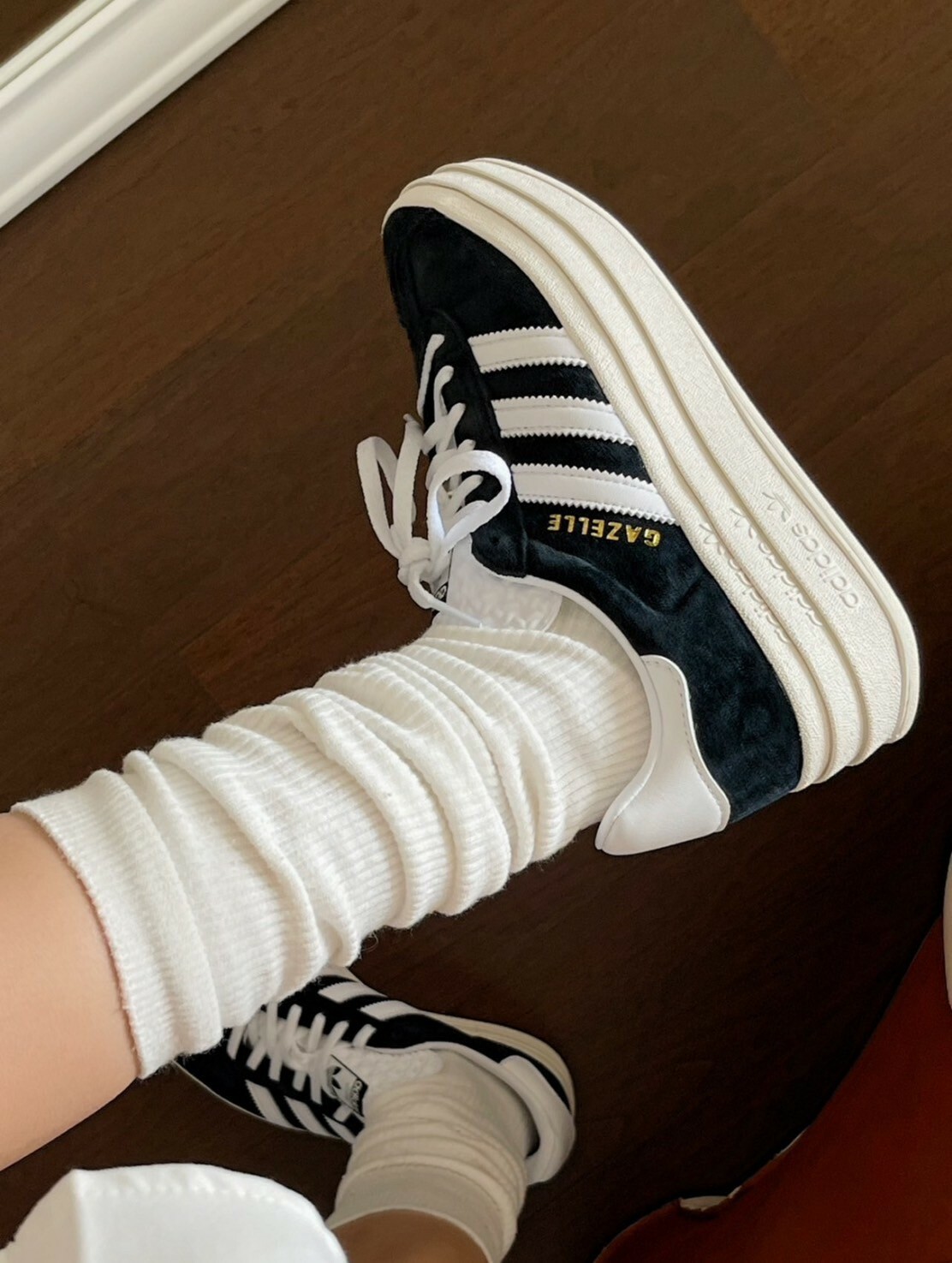 Adidas Originals Gazelle Bold W 黑色 奶油底 增高 厚底 堆疊 解構 復古經典 HQ6912