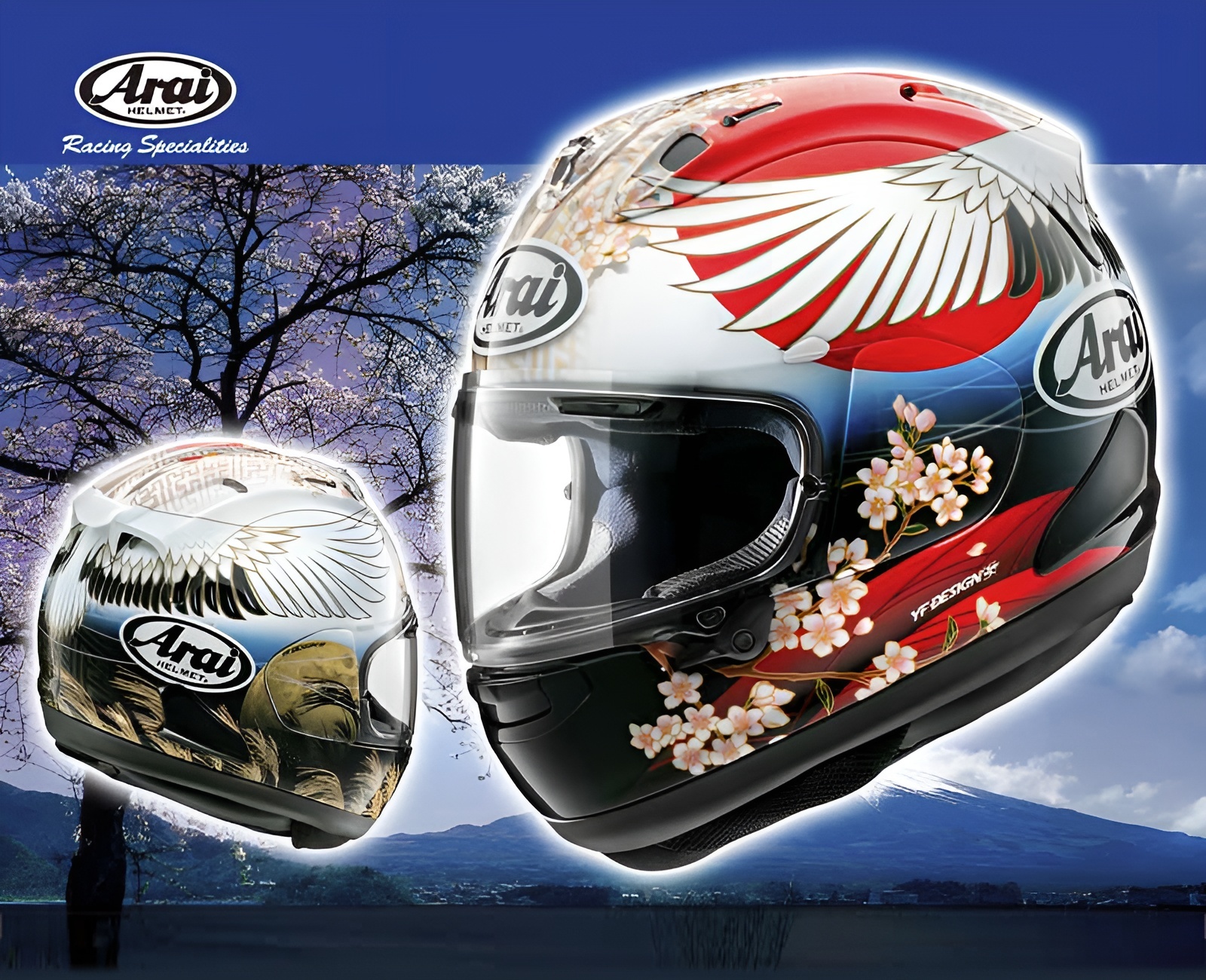 ARAI RX-7X 彩繪 TSUBASA 全罩 翼 丹頂鶴