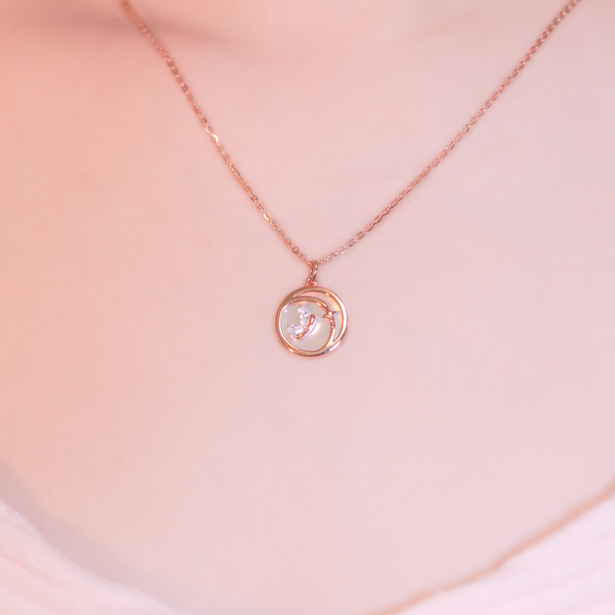 | 925 Silver・ Rose Gold | Hope From Butterfly Necklace  | NE1079 |