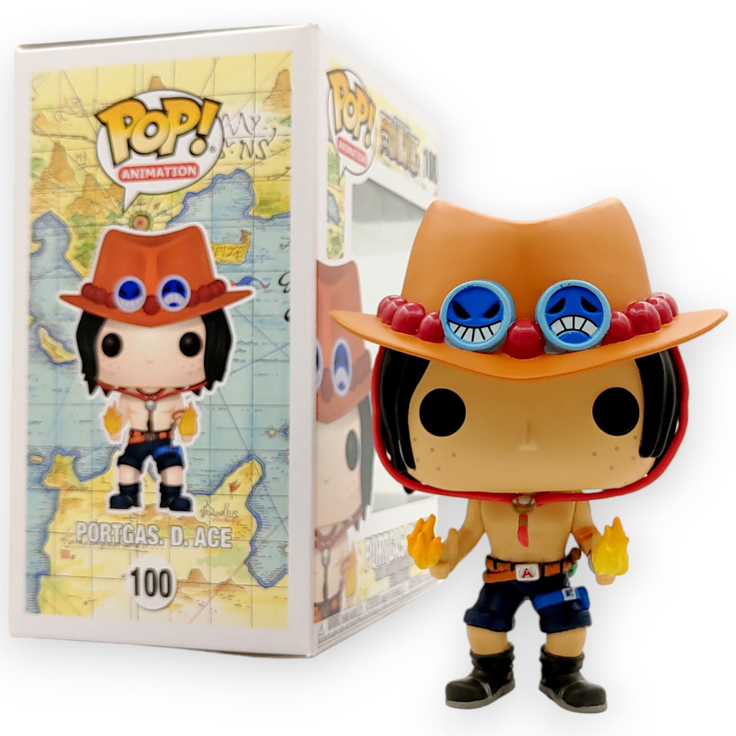 FUNKO POP <One Piece海賊王>火拳艾斯-No.100