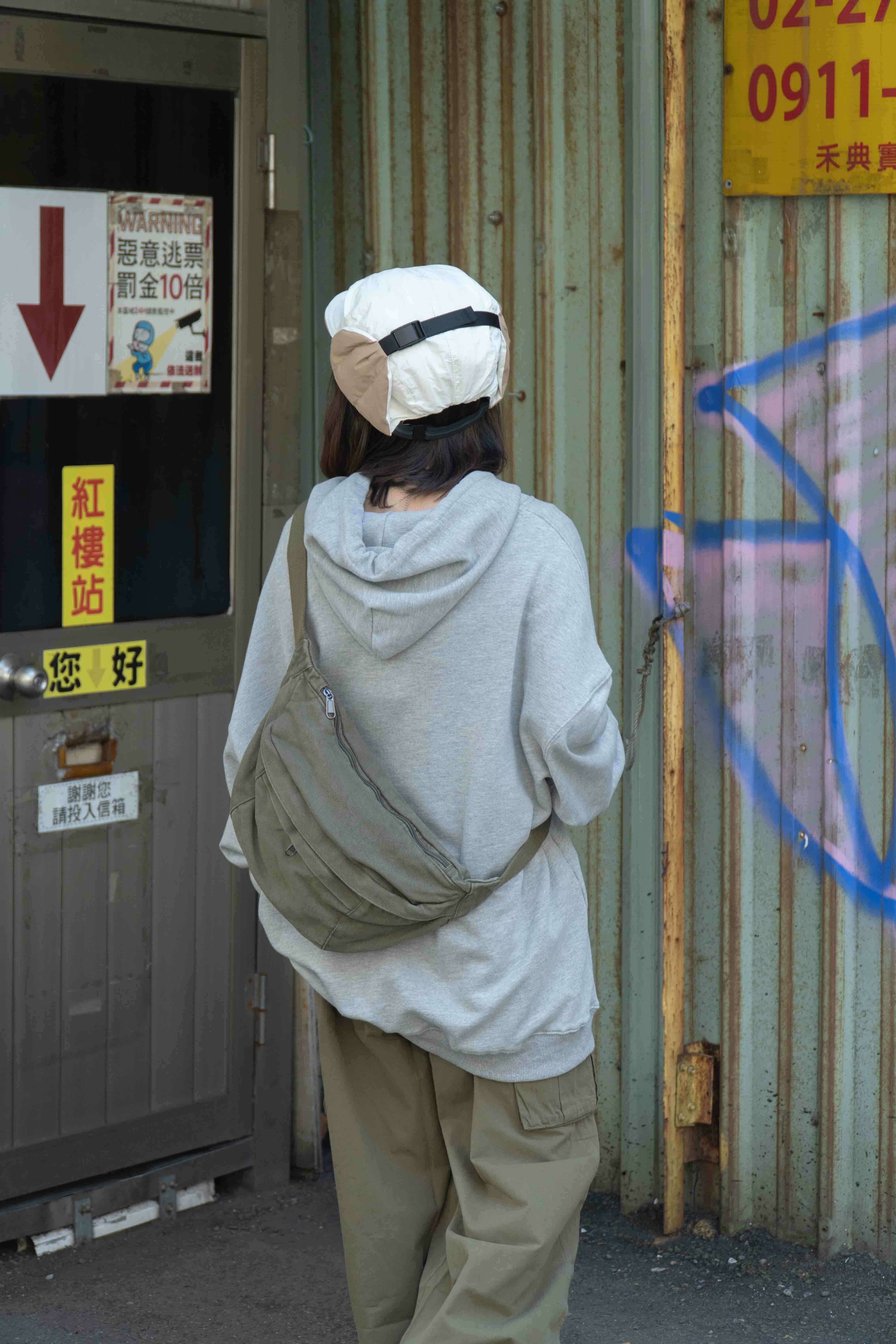 『Always_Good』帆布 工裝 側背包 腰包