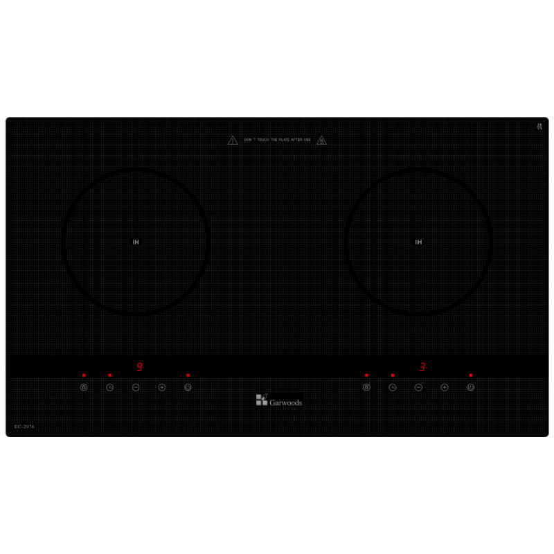 樂思  Garwoods     EC-2976 ‧座檯‧嵌入式‧730mm 雙頭電磁爐‧3600W‧香港行貨,原廠2年保養‧