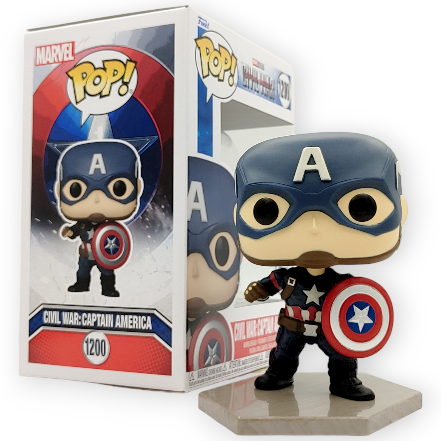 FUNKO POP<美國隊長3-英雄內戰12公仔套裝>美國隊長-NO.1200