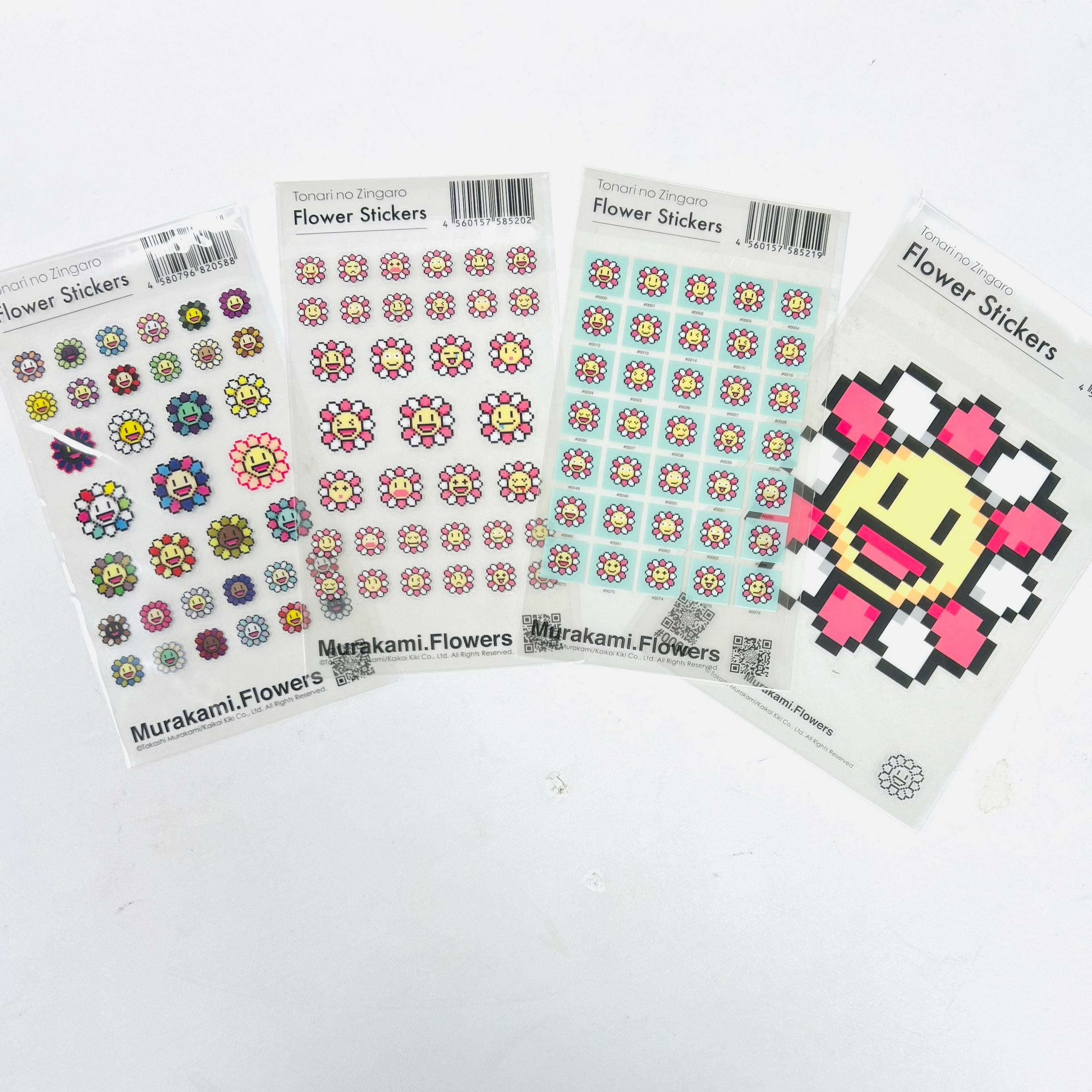 Murakami.Flowers # 0000 Stickers (E/F/G/H)