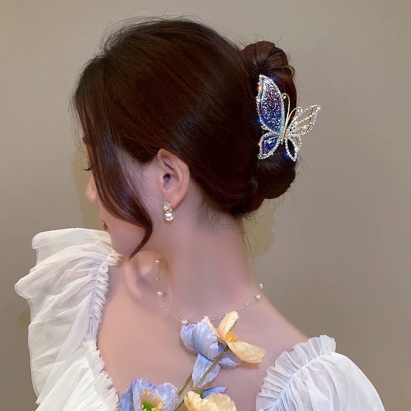 Crystal Butterfly Princess Hair Claw
