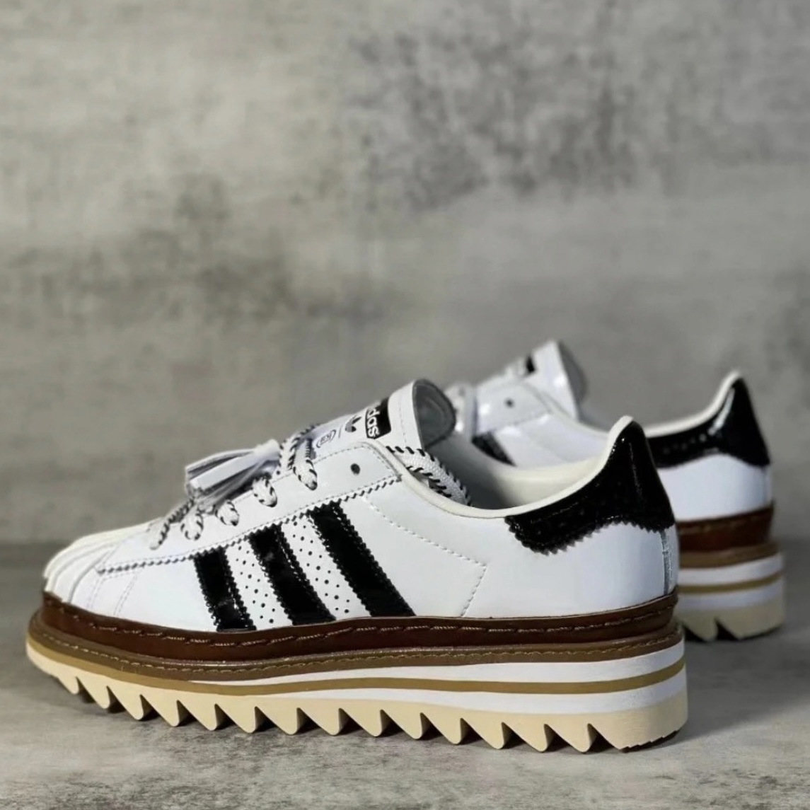 ADIDAS SUPERSTAR X CLOT 聯名款  陳冠希 貝殼鞋 鋸齒焦糖底 復古英倫風牛津鞋 //預購