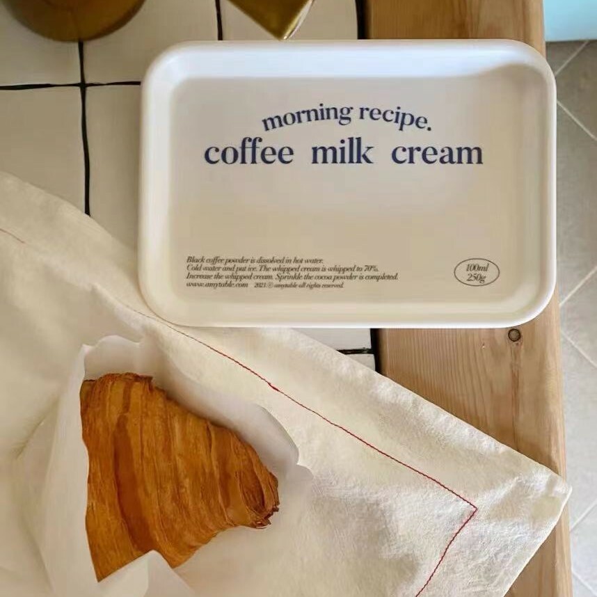 《3743》藍色英文字母下午茶托盤