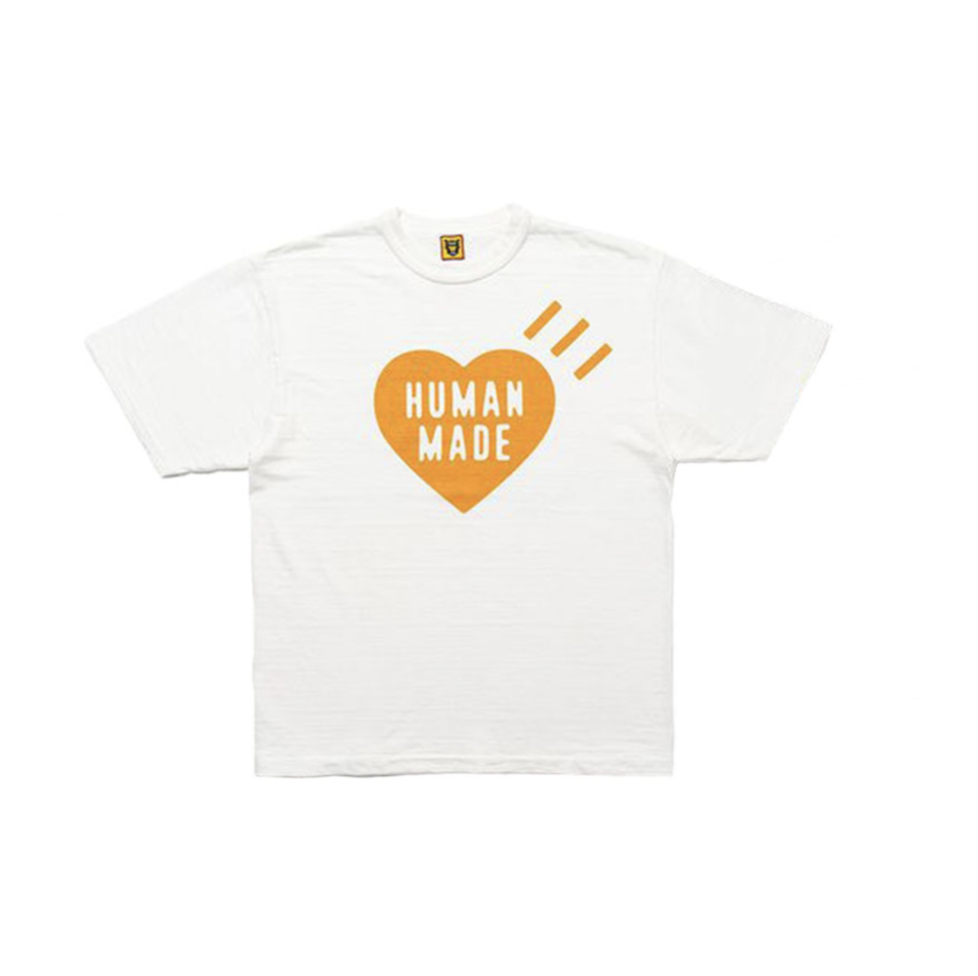 Human made Heart T-shirt 渋谷限定 白橙