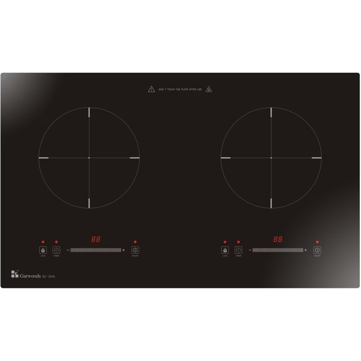 樂思 Garwoods    EC2938 ‧座檯‧嵌入式‧750mm 雙頭電磁爐‧2800W‧香港行貨,原廠2年保養‧