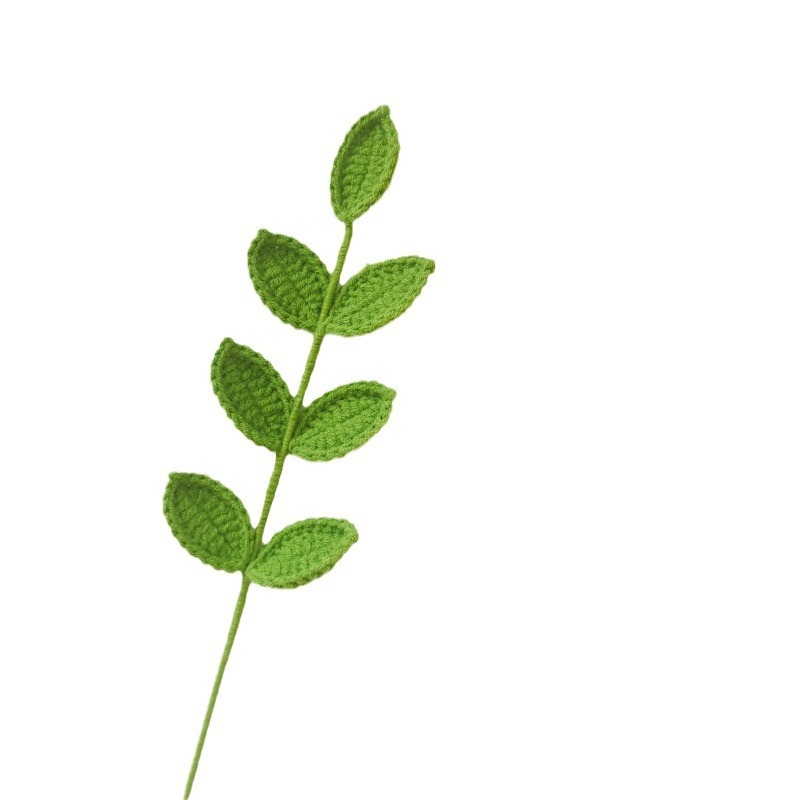 《3748》手工編織棉線尤加利樹/小葉子(單支)