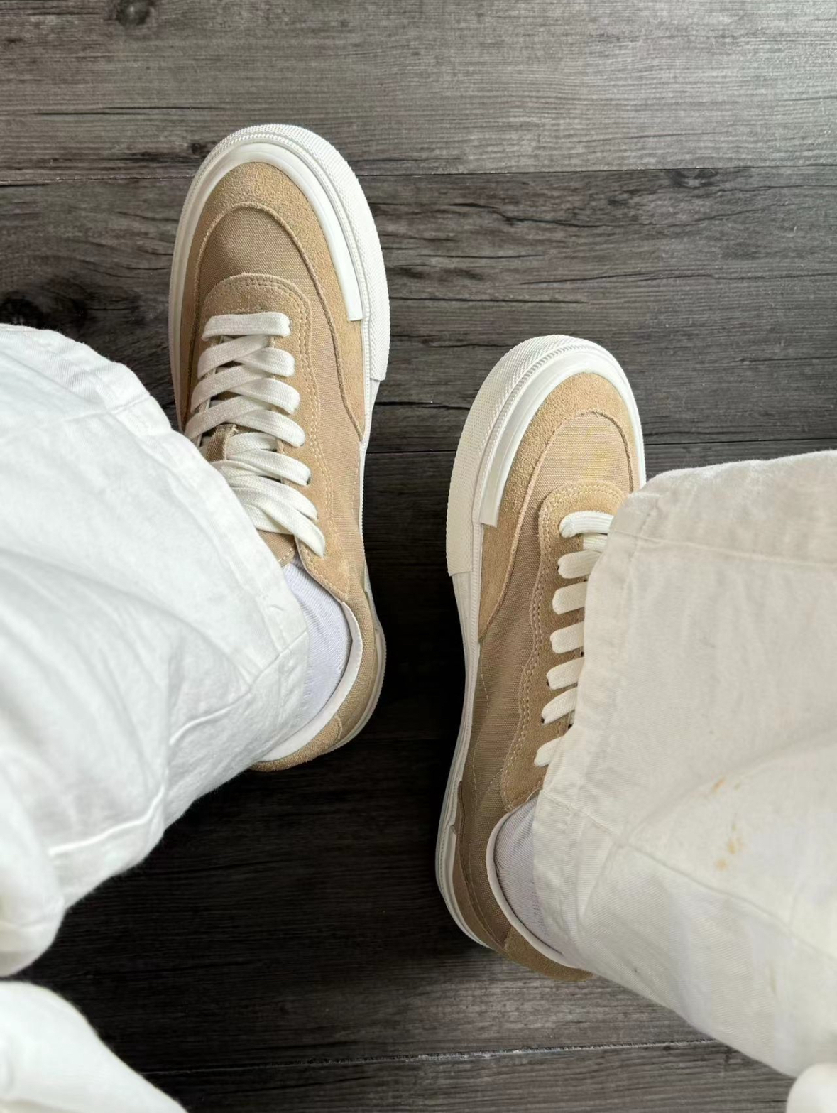 Vision Street Wear Flat Top系列 美式街頭滑板鞋 奶茶白 奶茶色 美式 復古 滑板鞋 穿搭 工裝/預購