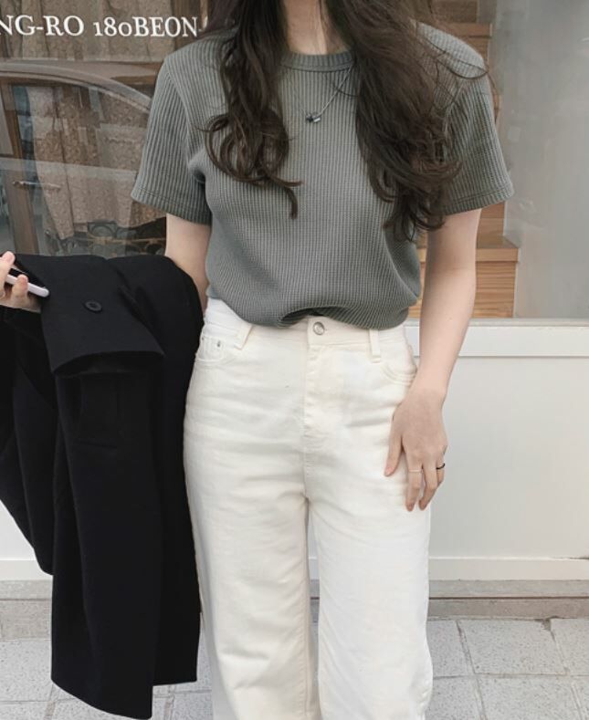 女版華夫格短袖