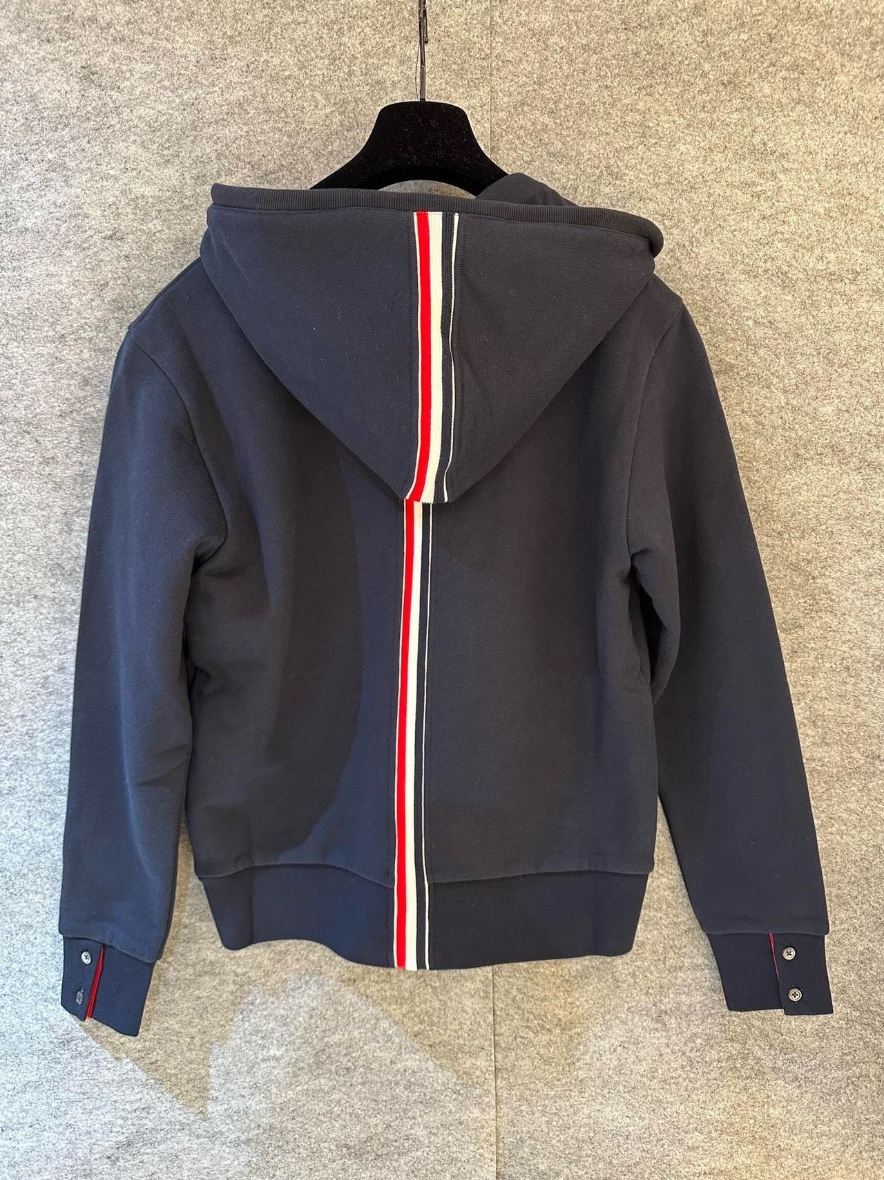 Thom Browne 藏藍色拉鏈外套 -M