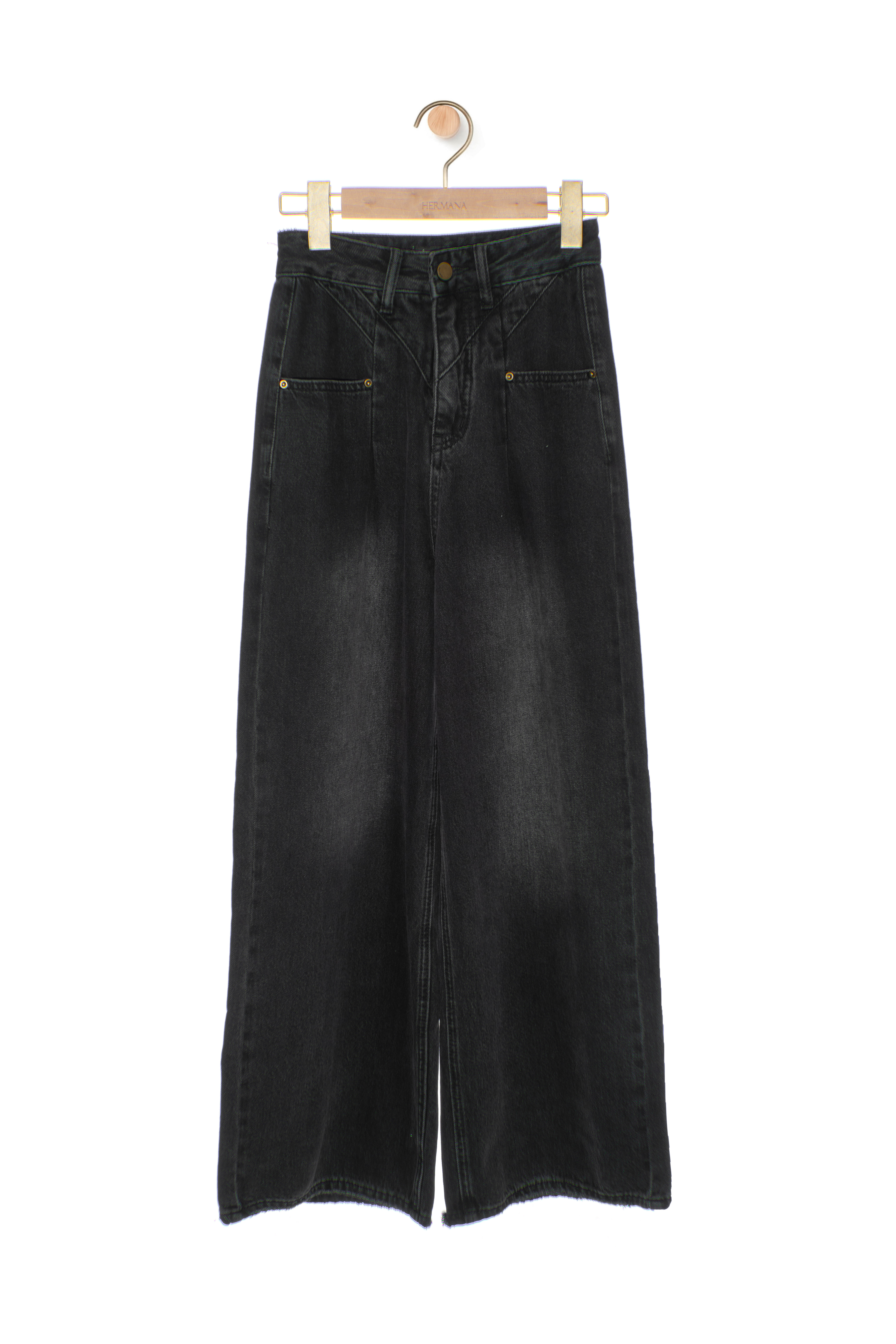 平袋濶腳牛仔褲（*現貨款式）