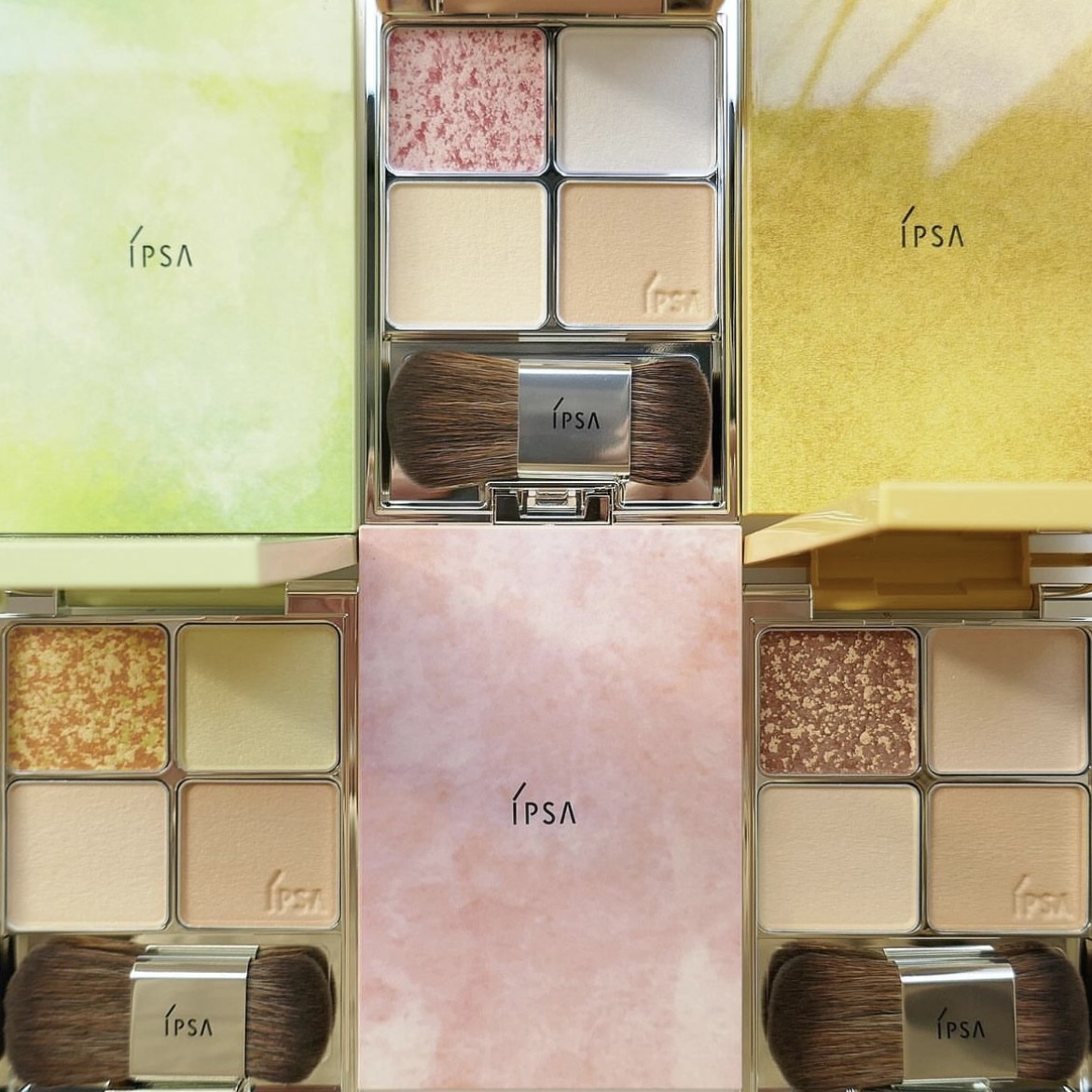 [限定] IPSA Designing Face Color Palette JT 四色透光輪廓粉盒