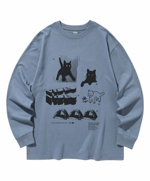 ◆VIDEO JOCKEY IBEUMYEON BARO HIPSTAR LS TSHIRT/8色◆ ☆IVE レイ 着用！！【VIDEO JOCKEY】IBEUMYEON BARO HIPSTER T