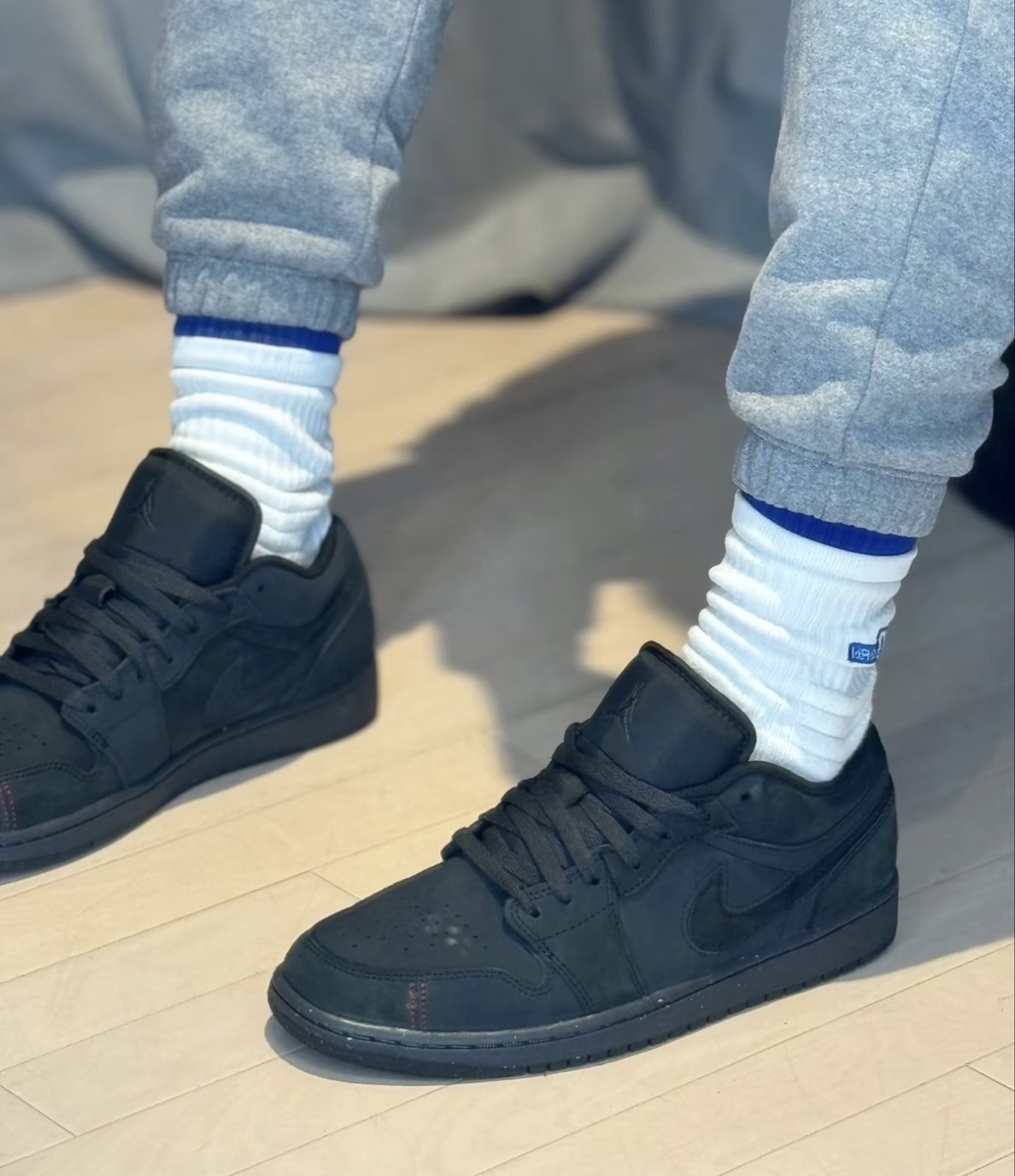 Nike Air Jordan 1 Low SE Craft 黑灰 麂皮