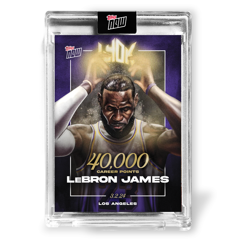 LeBron James - 2023-24 TOPPS NOW® Basketball Card LJ-40K 球員卡