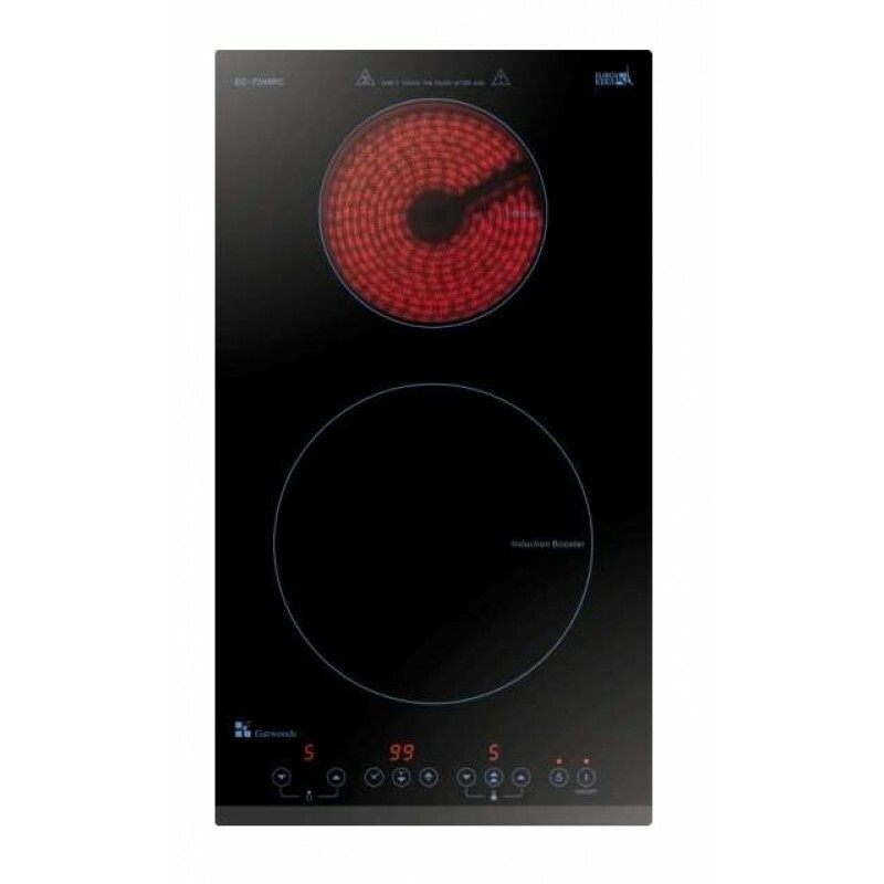 樂思  Garwoods    EC-7298RC‧座檯‧嵌入式‧288mm  2合1雙頭電磁爐+電陶爐‧2800W‧香港行貨,原廠2年保養‧