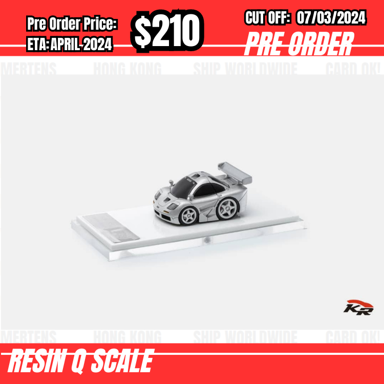 PO-$210 * KR * Resin Q McLaren F1 Silver [OD03/03]
