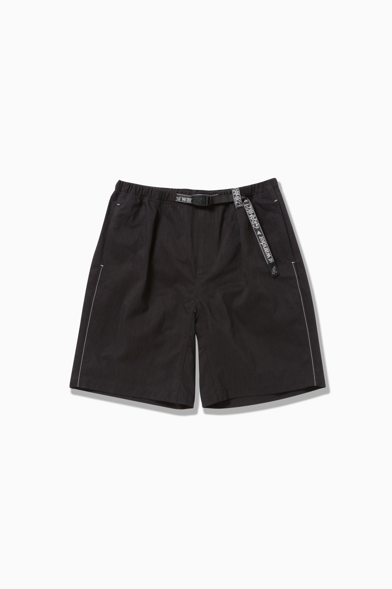 GRAMICCI x AND WANDER｜PATCHWORK WIND SHORT "Black"