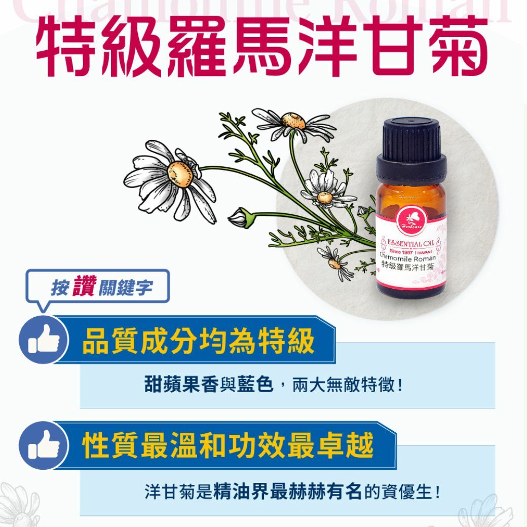 義大利有機特級羅馬洋甘菊純精油10ml