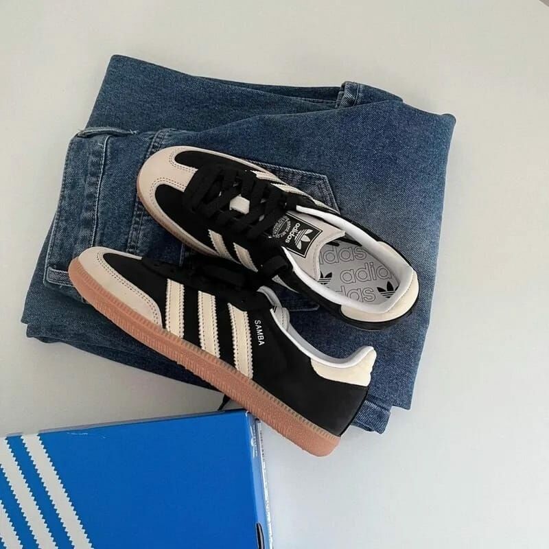 【現貨】Adidas Originals Samba OG 低筒 焦糖底 復古 經典 板鞋 芝麻奶油