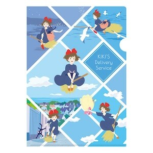 A4透明文件夾 魔女宅急便 空中飛翔的琪琪