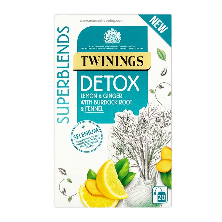 英國Twinings 超級版 Detox 排毒減壓茶 (20茶包)