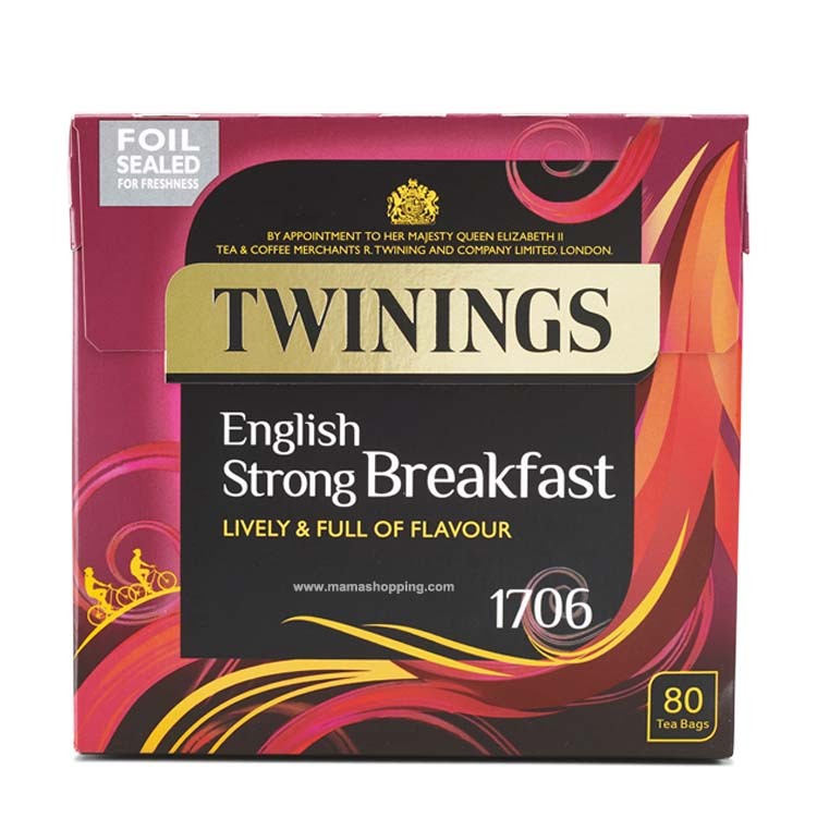 【英國直送】Twinings 特濃早餐茶包 80個裝