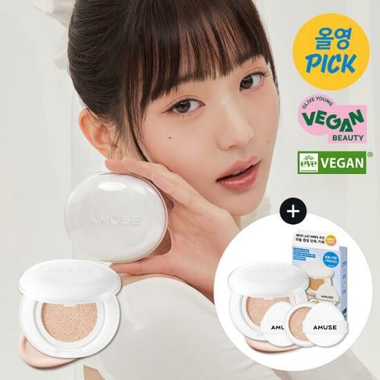 《Olive young連線》AMUSE Ceramic Skin Perfector Cushion 15g set