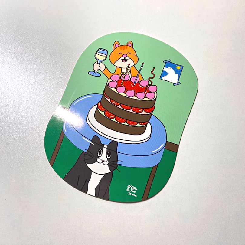 Bloom at Your Service Postcard / Birthday Card (Thai Stationery Brand)